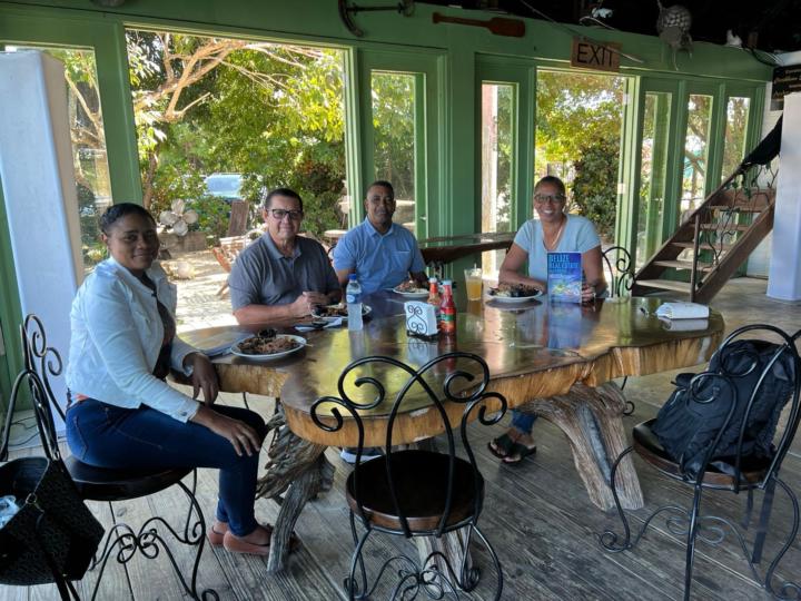 Delicious lunch with fellow classmates, just before the exam. 