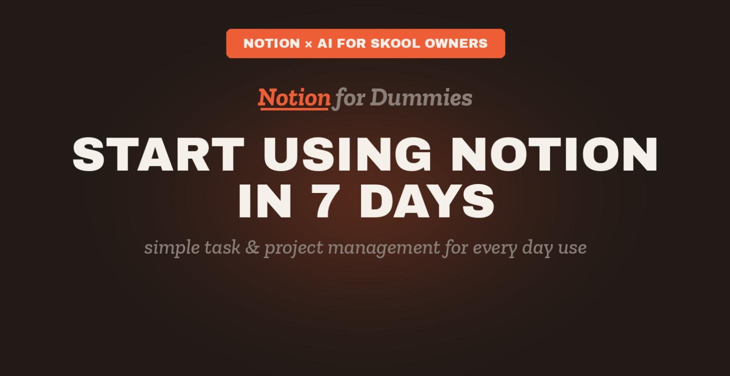 Start using Notion in 7 days
