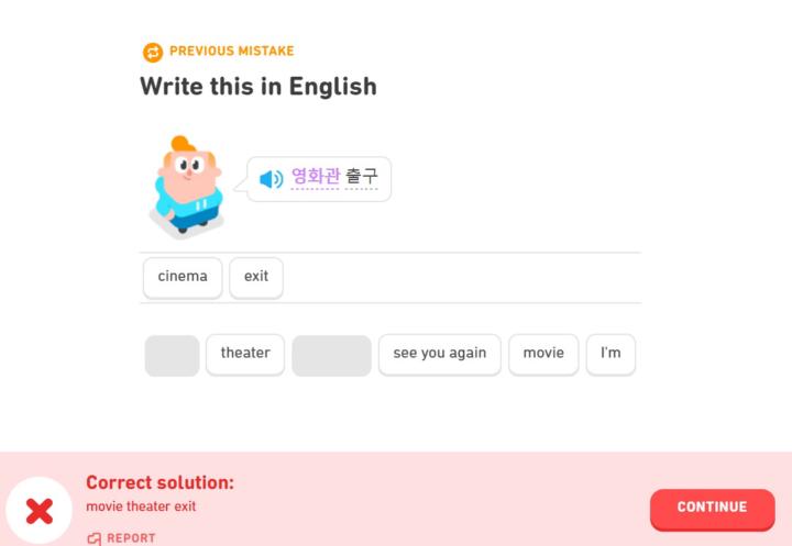 Strange Duolingo translation 