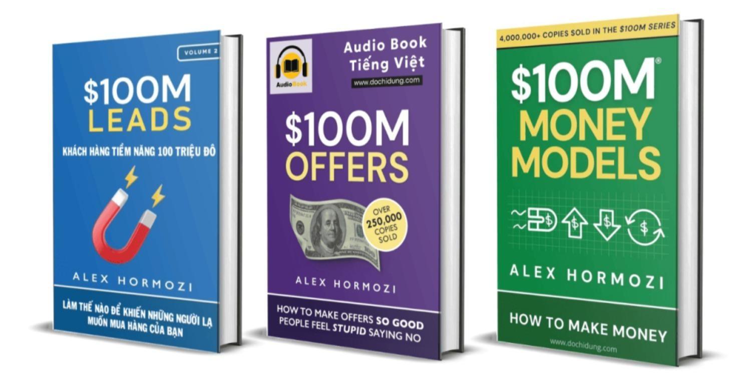 Combo 3 cuốn sách $100M - Alex Hormozi