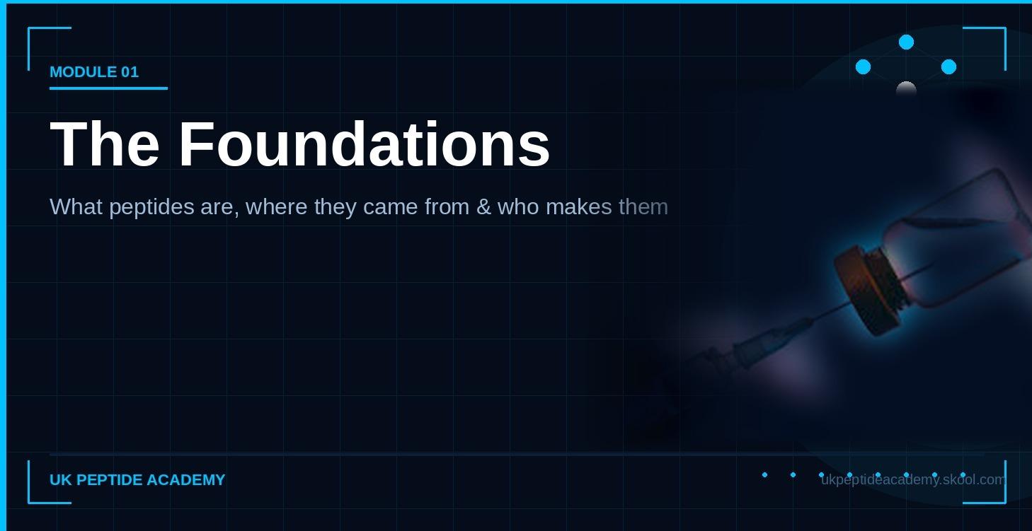 The Foundations of Peptides