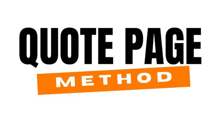 Quote Page Method