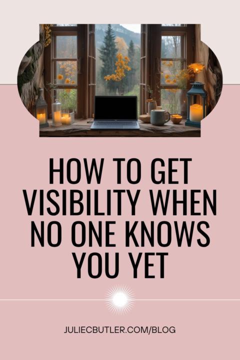 ✨ New blog: Visibility when no one knows you yet