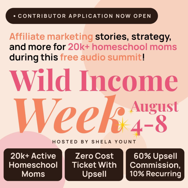 Wild Income Week is coming