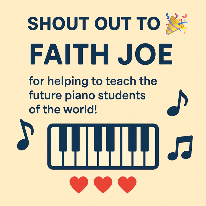 🎹 Shout Out to Faith Joe! 🎉