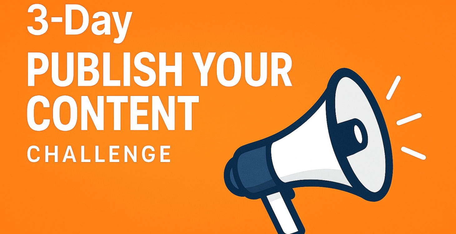 3-Day Publish Your Content Challenge