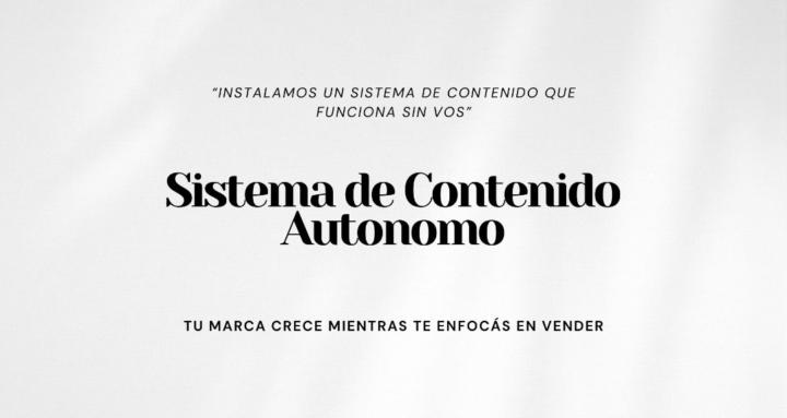 Sistema de Contenido Autónomo
