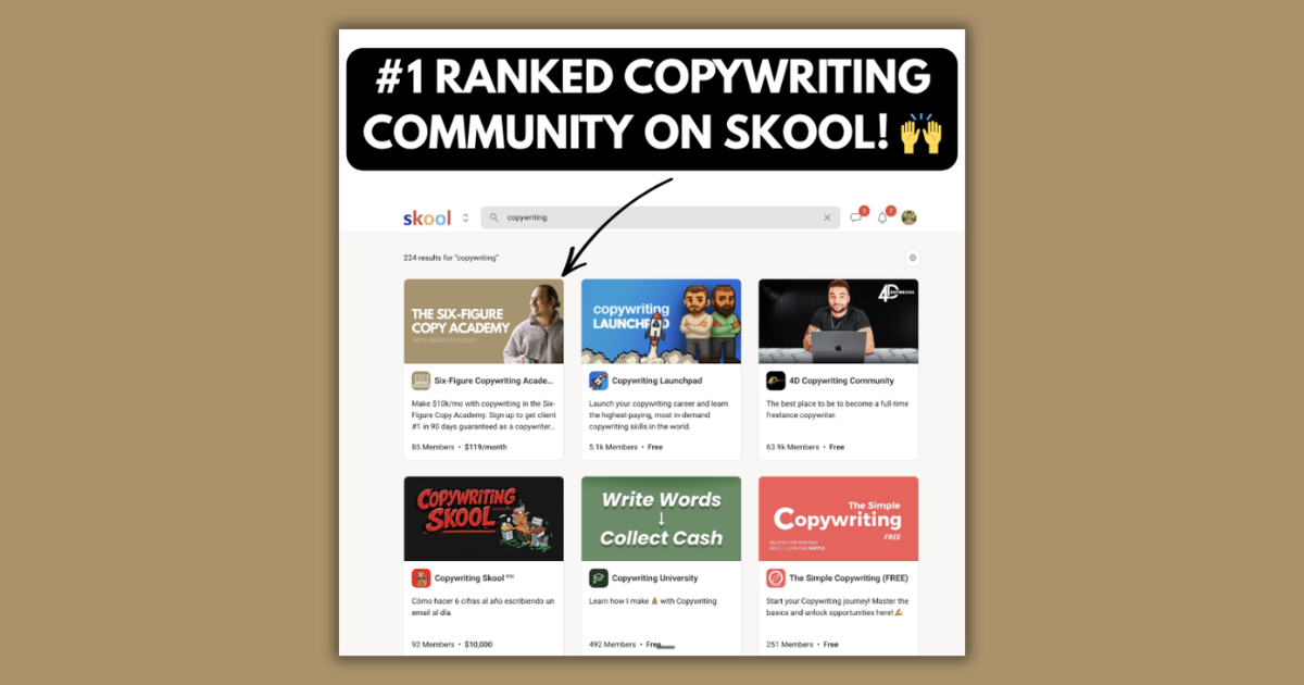 Six-Figure Copywriting Academy
