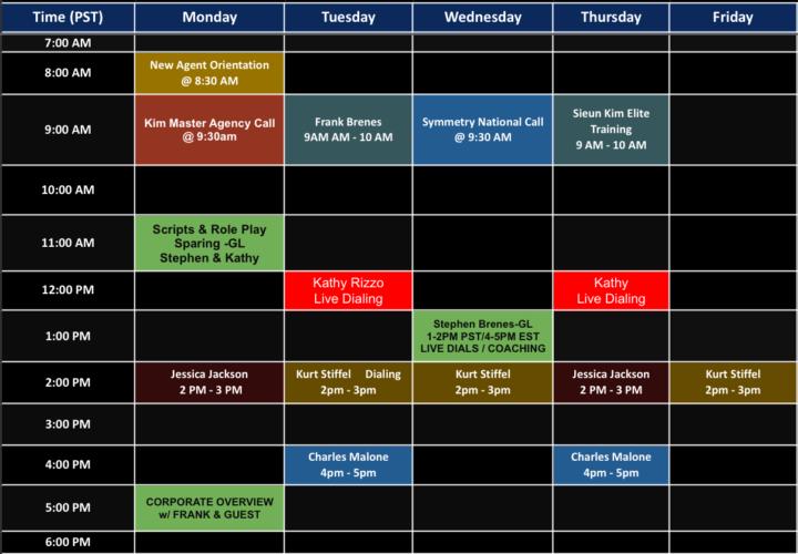 *Updated Weekly Dojo Calendar*