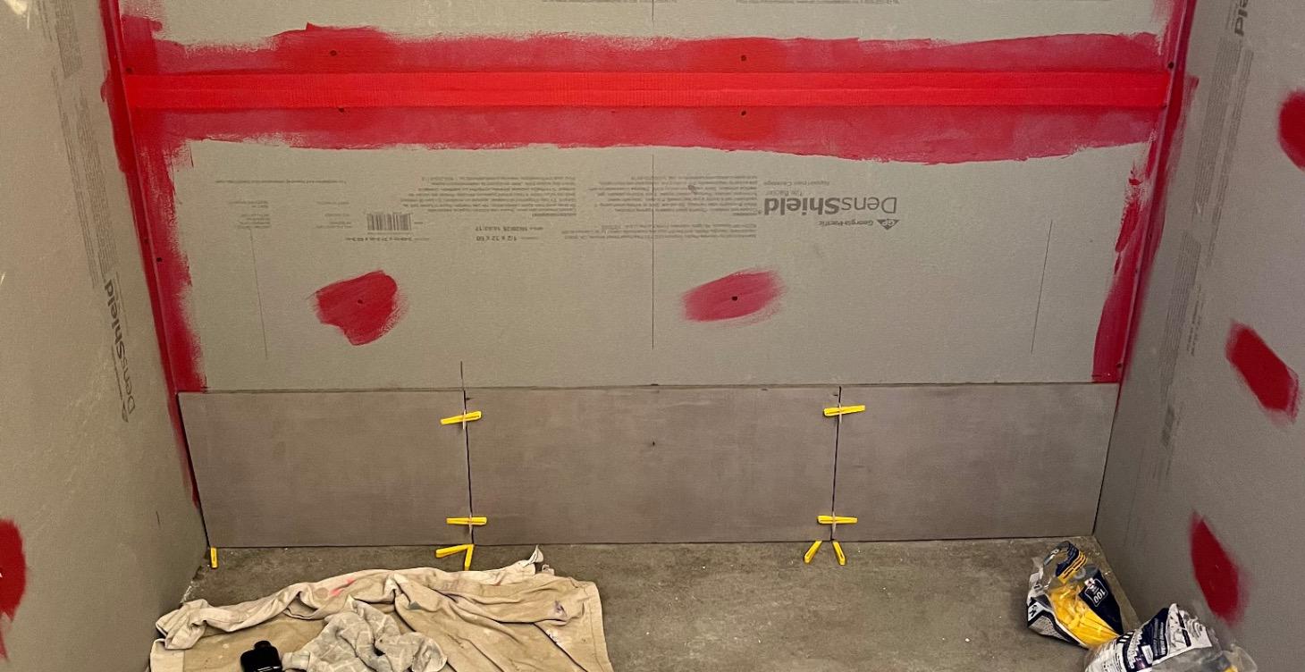 Waterproofing for shower walls