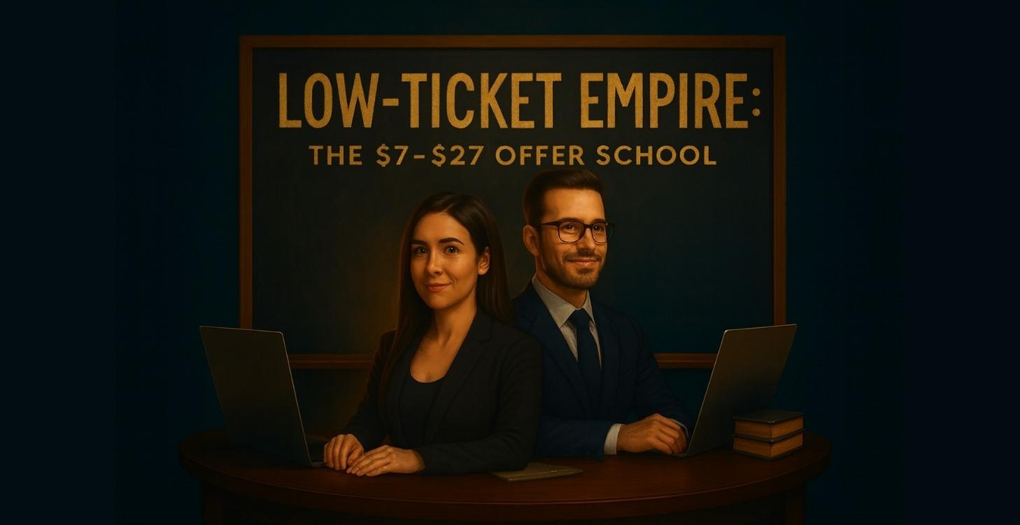 Low-Ticket Empire: The $7–$27 Offer School