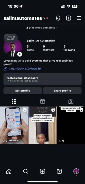 Follow my new instagram account guys