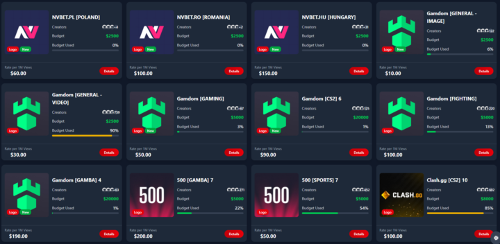 Big Logo Campaigns released recently