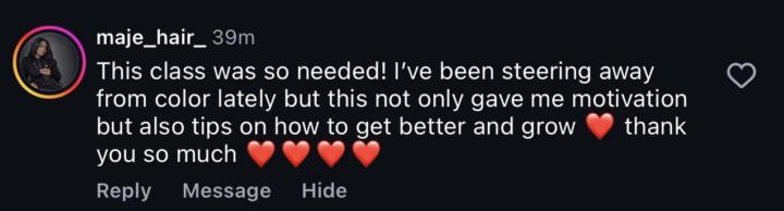 If you missed the Free Color Class Tonight, here are some reviews 