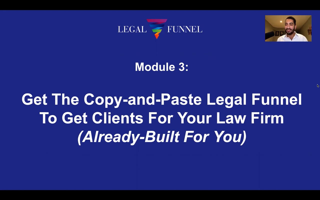 Module 3 Creating Your Legal Funnel Law Firm Mastery Lifetime Access