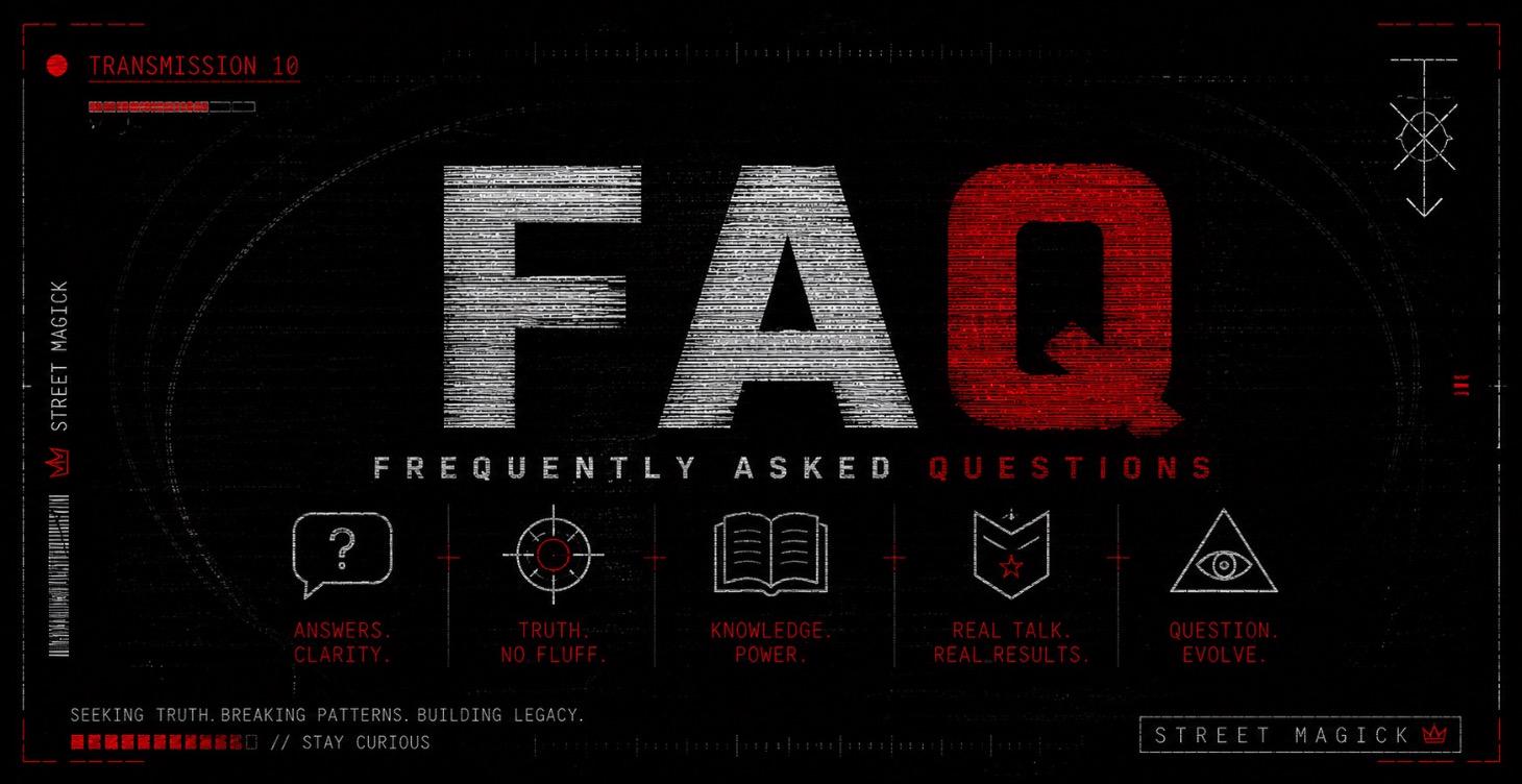 Street Magick FAQ
