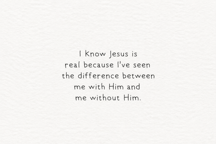 Why I Know He Is Real