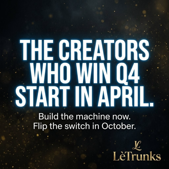 🚀 YOUR Q4 WINDOW OPENS NOW — NOT IN OCTOBER