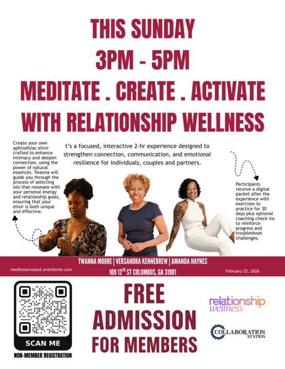 Meditate Create Activate with Relationship Wellness