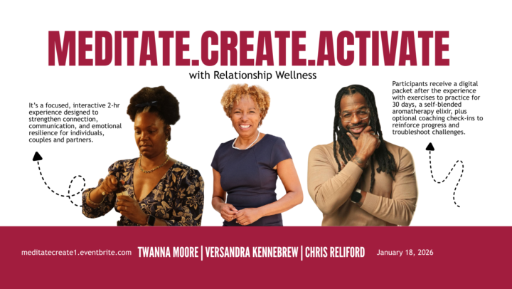 Meditate Create Activate with Relationship Wellness