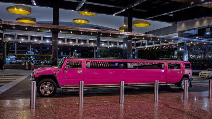 Pink Stretch Hummer