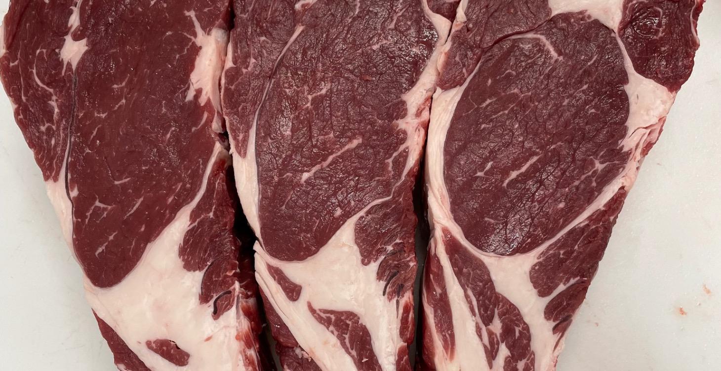 Cutting boneless ribeyes
