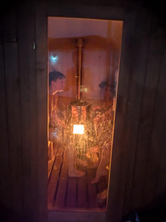 Convo in the sauna tonight🪵🔥
