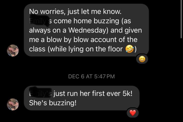 I was talking with the mother of one of our students today…