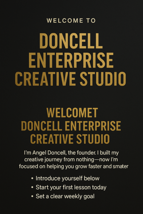 WELCOME TO DONCELL ENTERPRISE CREATIVE STUDIO