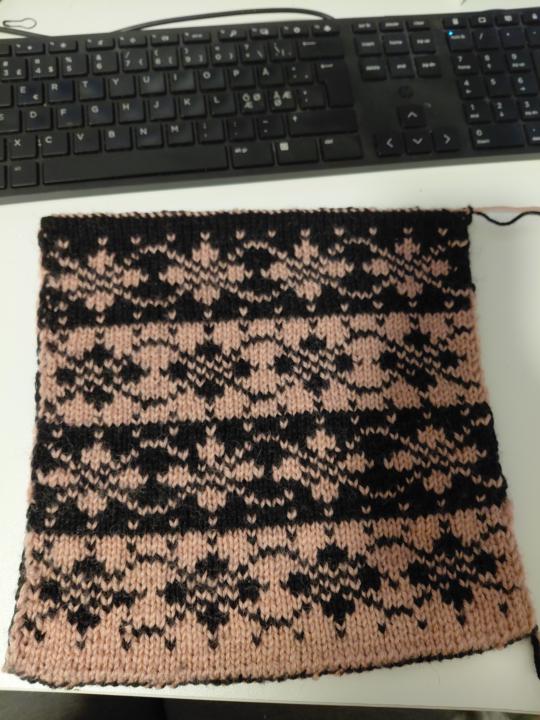 Første lapp av pinnen 