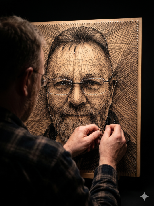 Faden-Kunstwerk