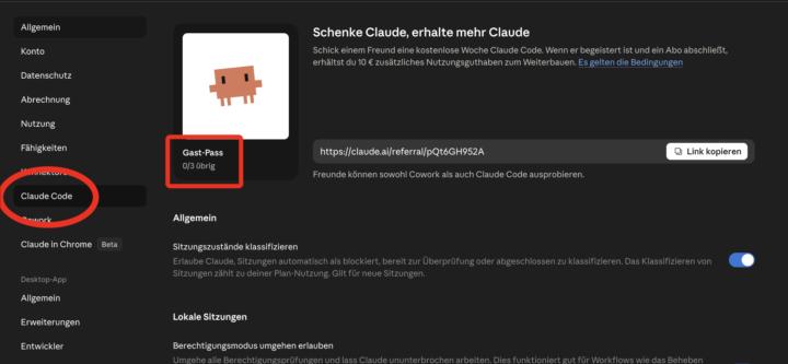 Claude Code (Pro) zu verschenken