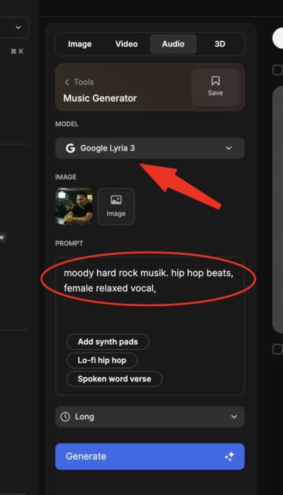 AI Musik - was nutzt du? (Lyria 3 in Freepik)
