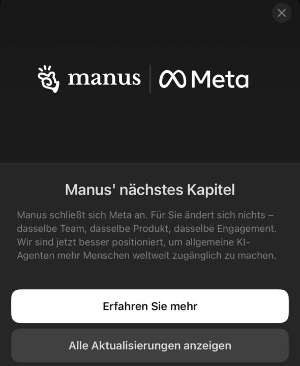 🤖 Manus & Meta