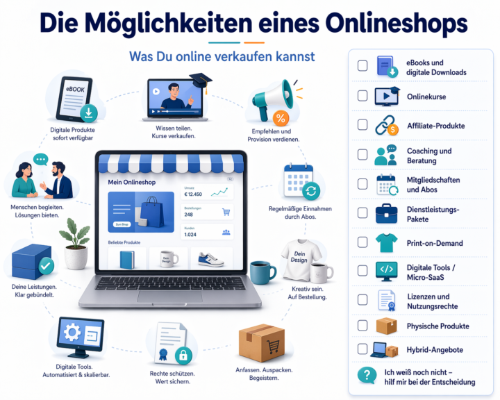 🛍️ Dein Onlineshop. Mehr Möglichkeiten, als du gerade denkst.