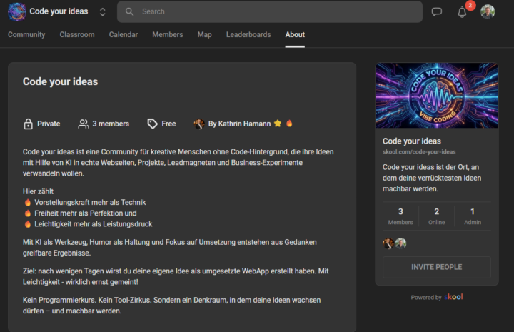 ⭐ Es geht los... Code your ideas ist online - komm dazu