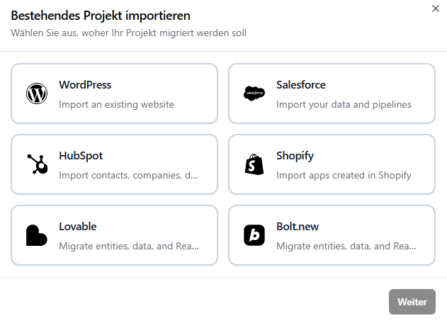 Base44 - Import von Lovable Projekten