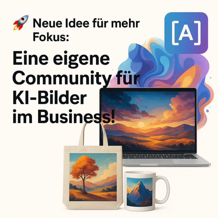 🚀 Neue Idee für mehr Fokus: Eine eigene Community für KI-Bilder im Business!