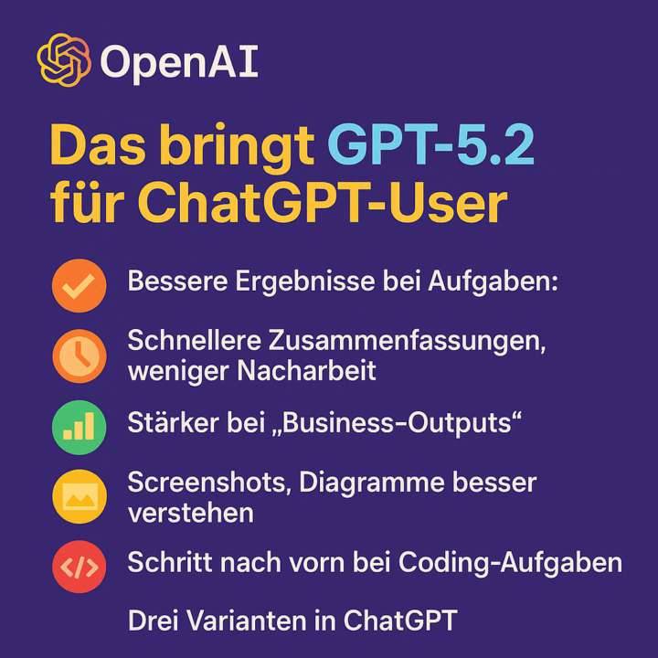 openAI - ChatGPT 5.2 vorgestellt
