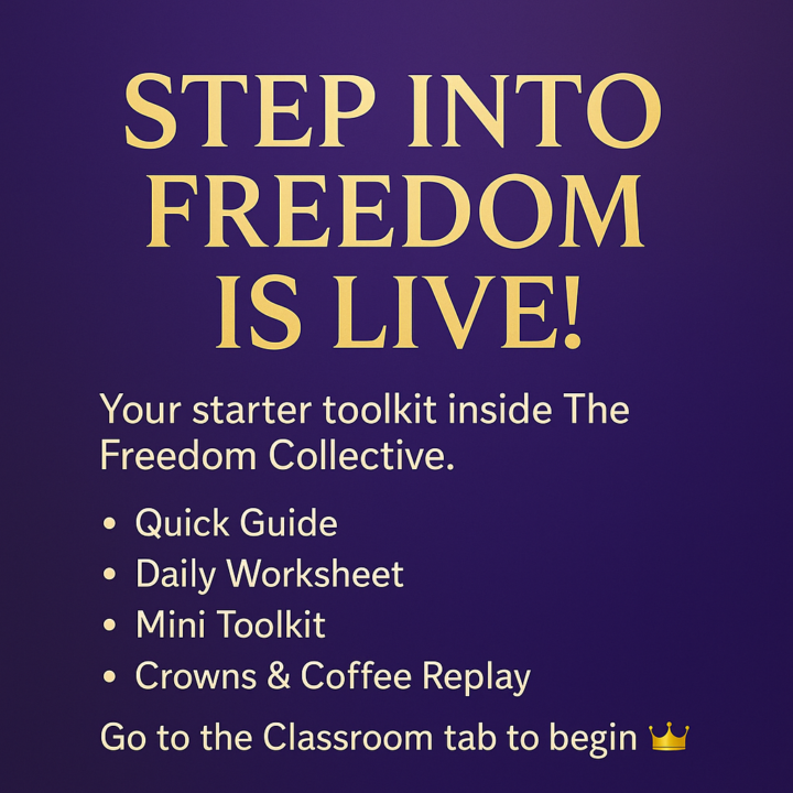 🚀 Step Into Freedom is LIVE!