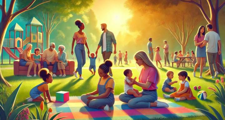 Maternidad de colores