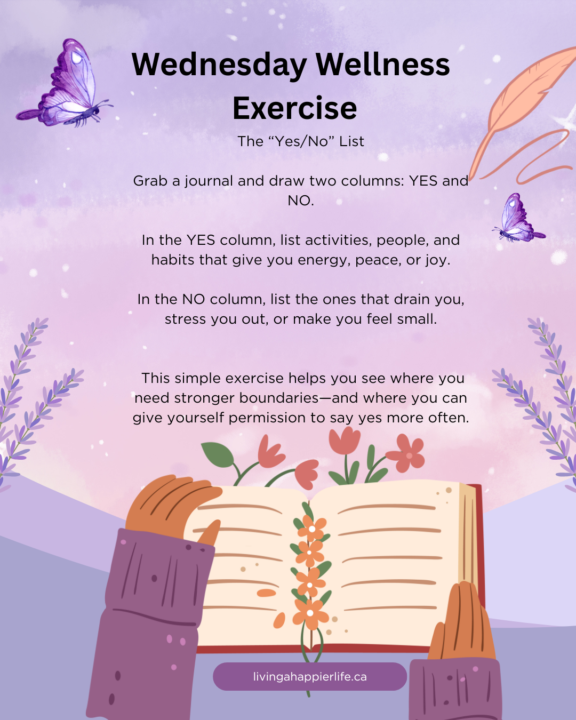 Wednesday Wellness Exercise - Boundaries 