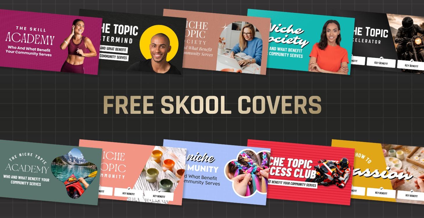 ⭐️ Free Skool Cover Templates
