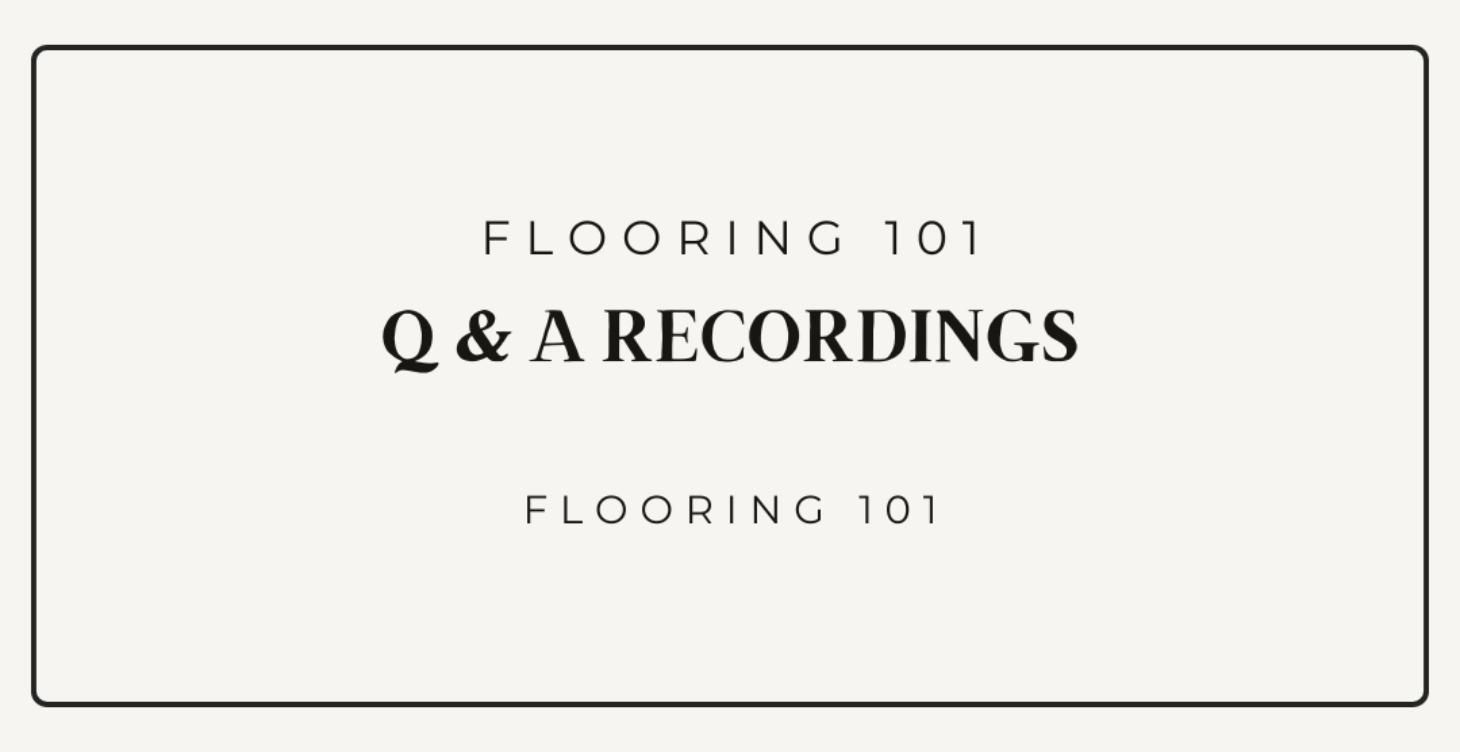 Q & A Recordings