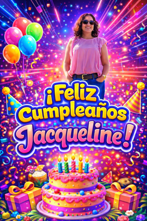 ¡Feliz Cumpleaños Jacqueline! 🎂🎁