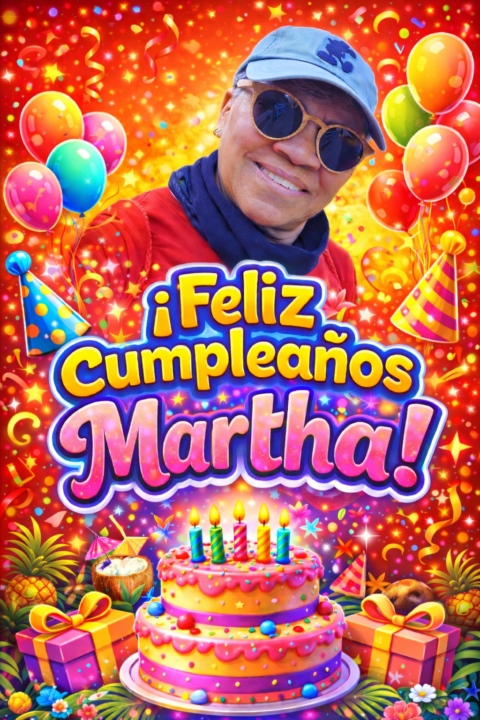 ¡Feliz Cumpleaños Martha! 🎂🎁