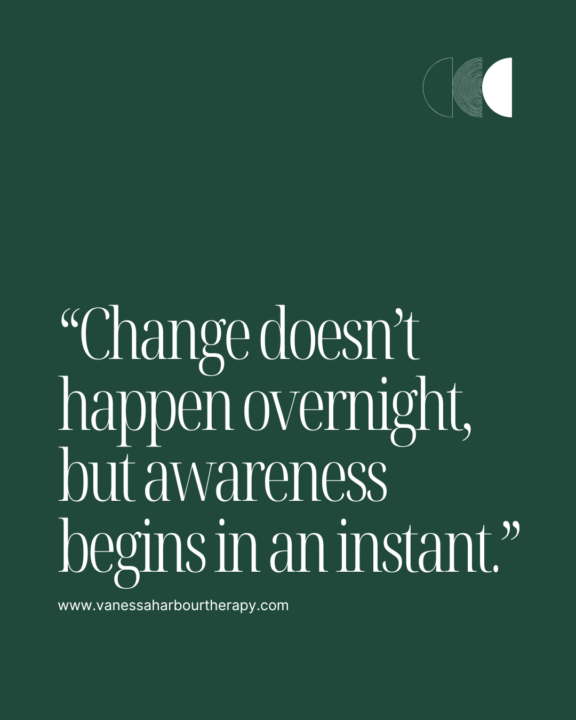 Change doesn't happen overnight but awareness begins in an instant