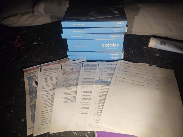 What £2100 of tests for two kids look like... 
