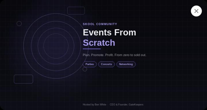 Events From Scratch 