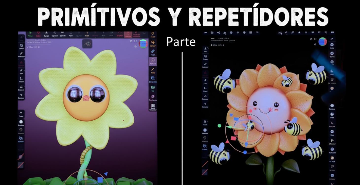 5. Usar primitivos y repetidores en Nomad Sculpt